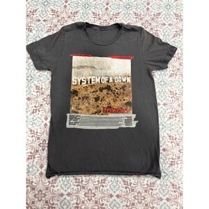 System Of A Down Toxicity Band T-Shirt Mens Small Black Graphic Tee 2001 Album